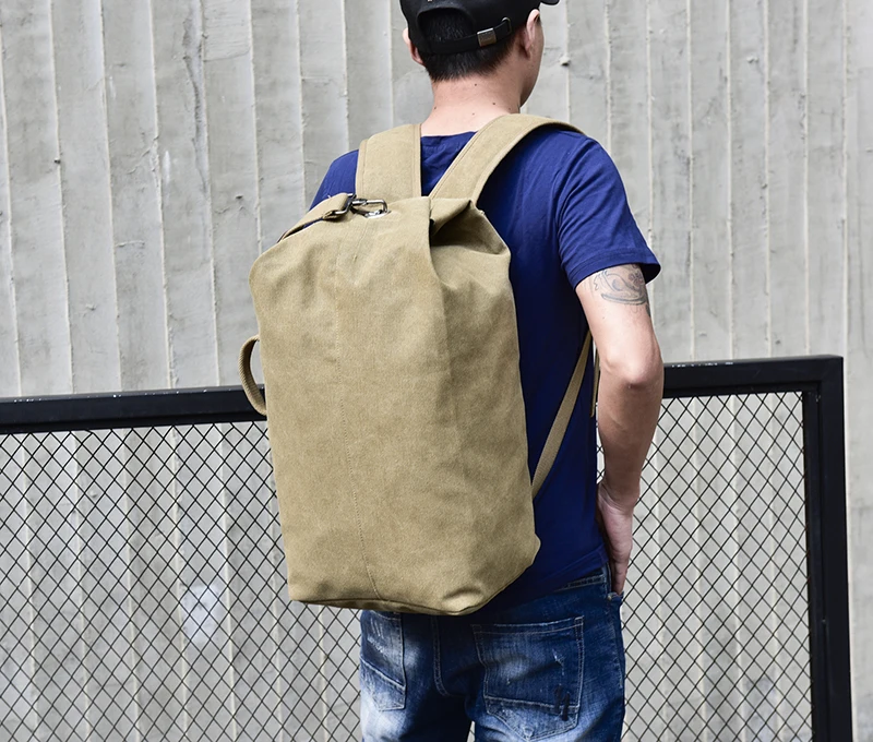 Большой Вместительный рюкзак, мужская дорожная сумка, рюкзак для альпинизма, мужской багажный холщовый мешок, сумки на плечо для мальчиков, мужские рюкзаки