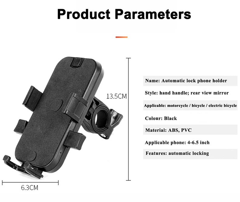 Автоматический замок велосипедный держатель для телефона Руль заднего вида зеркало велосипед gps Держатель Кронштейн Поддержка MTB Велоспорт Аксессуары