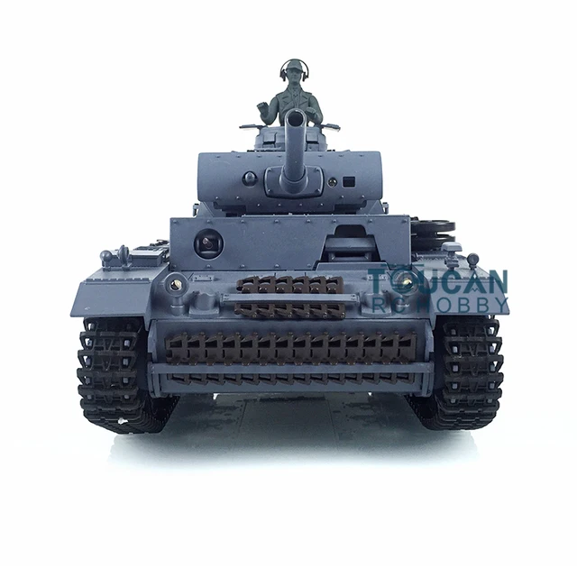 1/16 Scale 2.4G HENG LONG 7.0 Plastic German Panzer III L RTR Gift Remote Control Tank Model 3848 Machine Gun Sound TH17339-SMT4 2