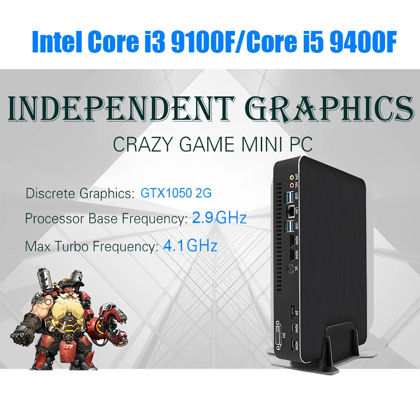 

Gigabyte Nvidia GTX1050 Computer Intel Core i3 9100F i5 9400F Windows Linux Desktop Gaming PC HDMI 2.0 DP HD 4K Thin Client