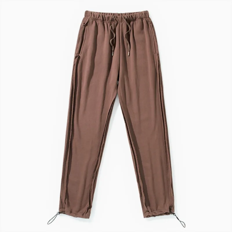 Рваные спортивные штаны в полоску; винтажные Хлопковые Штаны для бега; эластичные манжеты