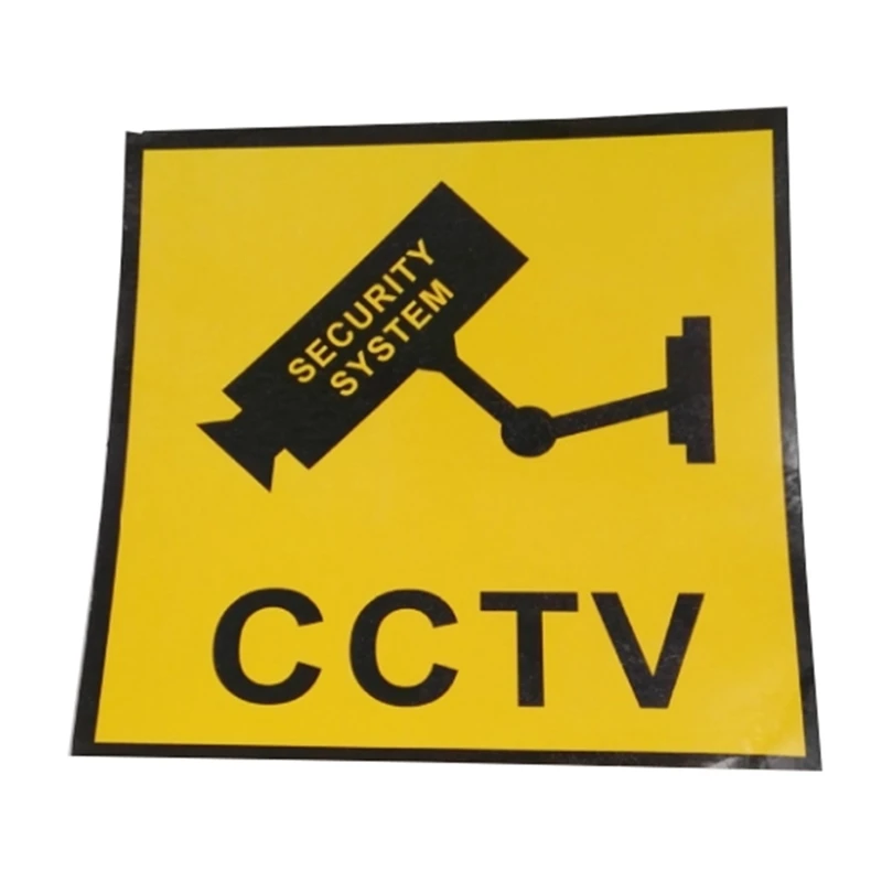 10 шт. Водонепроницаемая Камера Безопасности Предупреждение ющая Наклейка Знаки для видеонаблюдения поддельные камеры и манекен камеры