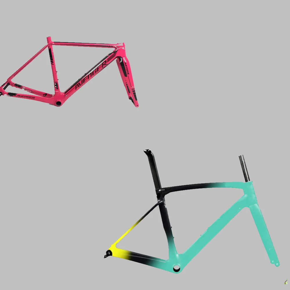 Velo course carbonne complet карбоновая рама для шоссейного велосипеда, гравийная рама, дисковый тормоз, карбоновая велосипедная Рама FM279 через ось - Цвет: Customize Paint
