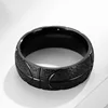 New Fashion Simple Men's Basketball Logo Matte Stainless Steel Ring Hip Hop Christmas Jewelry Gift Rings Accessories Wholesale 5