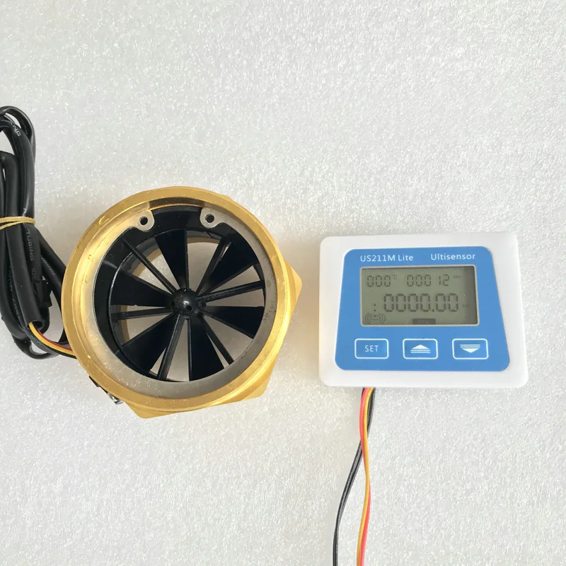 US211M Lite DN80 20-500L/Min Digital Flow Meter 5V Flow Reader Compatible with All Our Hall Effect Water Flow Sensor With