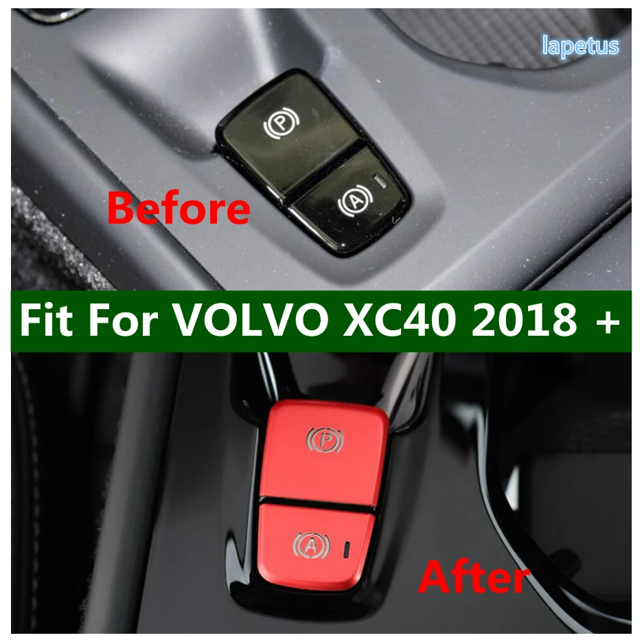 

Console Electronic Handbrake Parking Button Protection Frame Decoration Cover Trim Fit For VOLVO XC40 2018 - 2023 Accessories