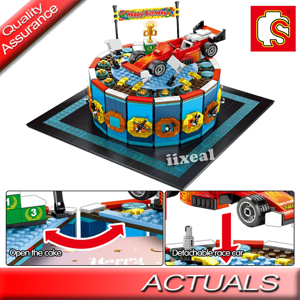 Конструктор Lego торт на день рождения развивающая игрушка|Блочные конструкторы| |