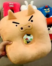 Pig A Японская Высококачественная Подушка для сна Crayon Shinchan плюшевое одеяло с шапкой для ванной путешествия домашняя подушка сон одеяло супер мягкий подарок - Цвет: Pig A
