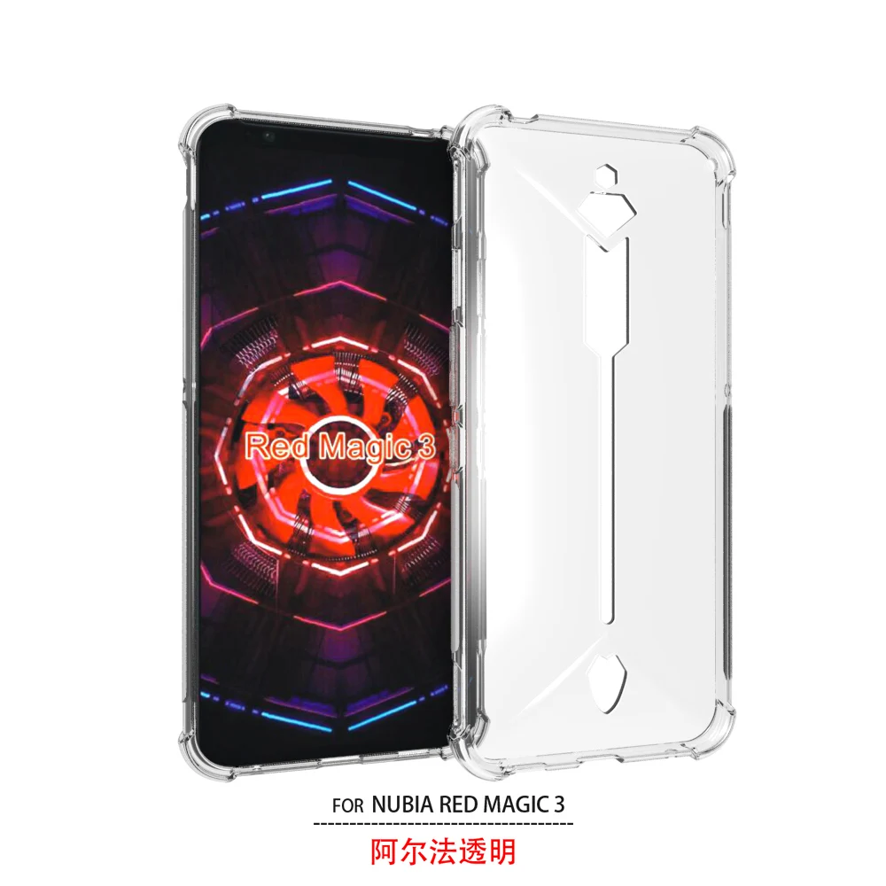 

For ZTE Nubia Red Magic 3 Case Transparent shockproof Soft Back Cover Phone Case For Nubia Red Magic 3 phone case