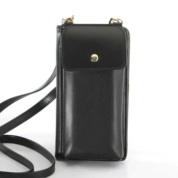 

Hot Sale 2019 New Fashion Multi-function Hanging Neck Mobile Phone Bag Retro Simple Long Ladies Wallet Large Capacity Big Handy
