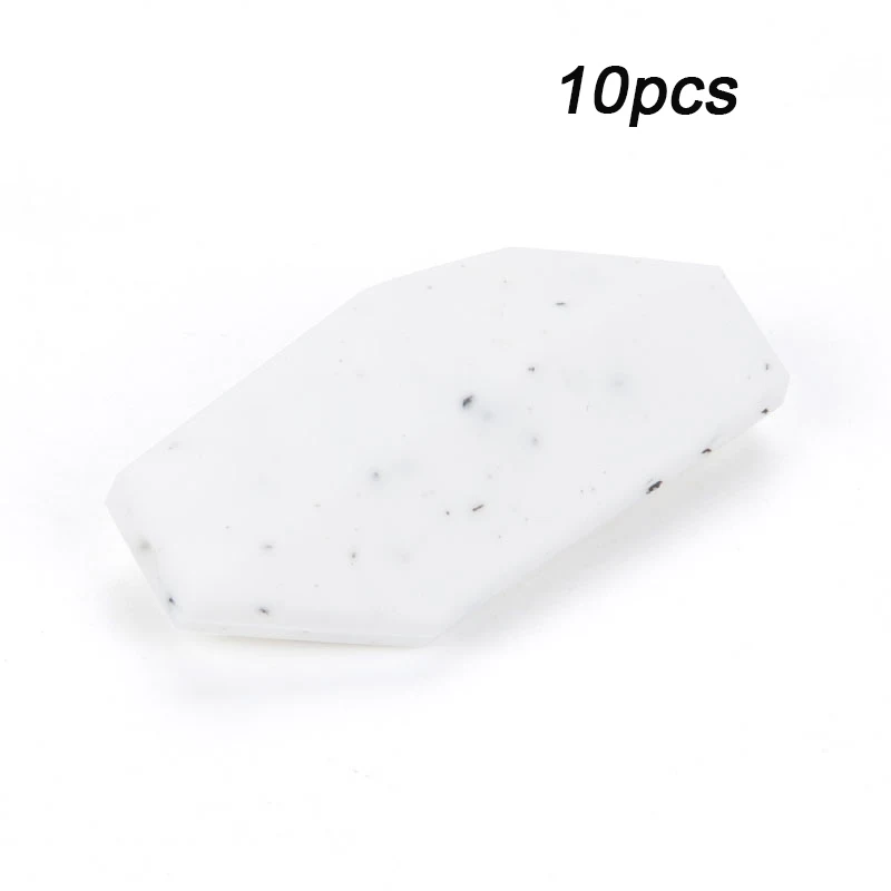 LOFCA 10 шт. лист ивы силиконовые бусины пищевого класса BPA Бесплатно Детские Жевательные Силиконовые Прорезыватели DIY Ожерелье Подвеска игрушки для ребенка - Цвет: Gritty