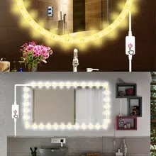 1 м 2 м 3 м кухонный светодиодный светильник с сенсорной световая витрина с регулируемой яркостью светодиодный шкаф лампа 5 в USB мощность ТВ ПОДСВЕТКА коридора огни