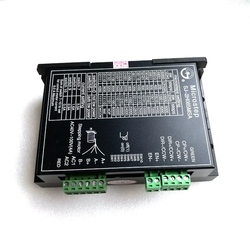 

SJ-2H085MSA 2-phase stepper motor driver with low noise can be equipped with 85 110, 4/6/8 line motor