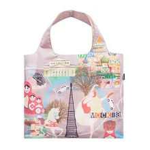 Горячая Распродажа, Женская легкая сумка для покупок, Женская водонепроницаемая складная сумка с принтом, переносная сумка для путешествий, сумка для покупок