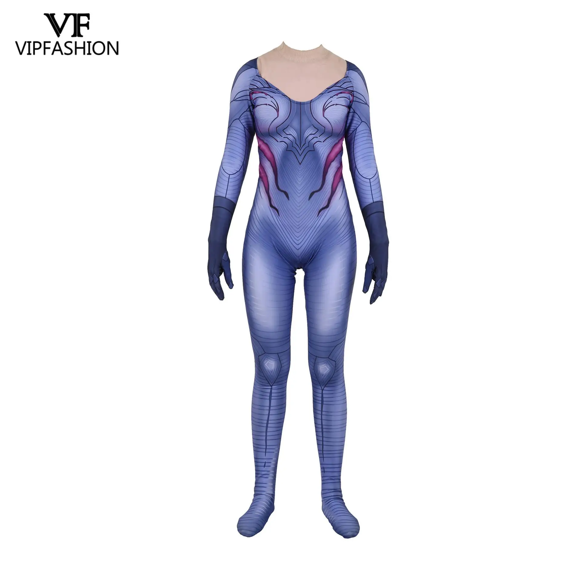 

VIP FASHION Anime Game 3d Digital Printing Cosplay Costume For Women's Kaisa Cosplay Sexy Long Sleeve Bodysuits Party Clothe