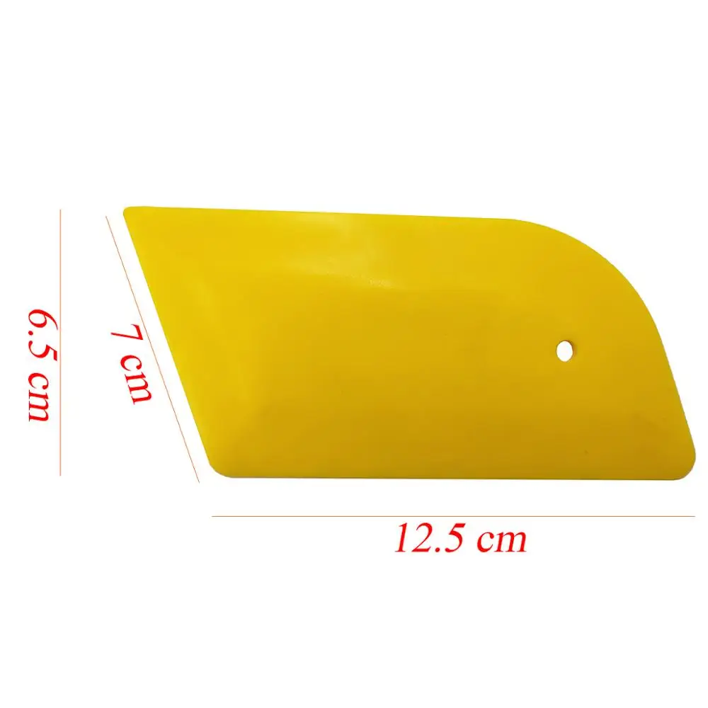 Yellow Round Corner Vinyl Sign Decal Application Squeegee Professional Pasting Plastic CarWrap Decals Removal Tools A71