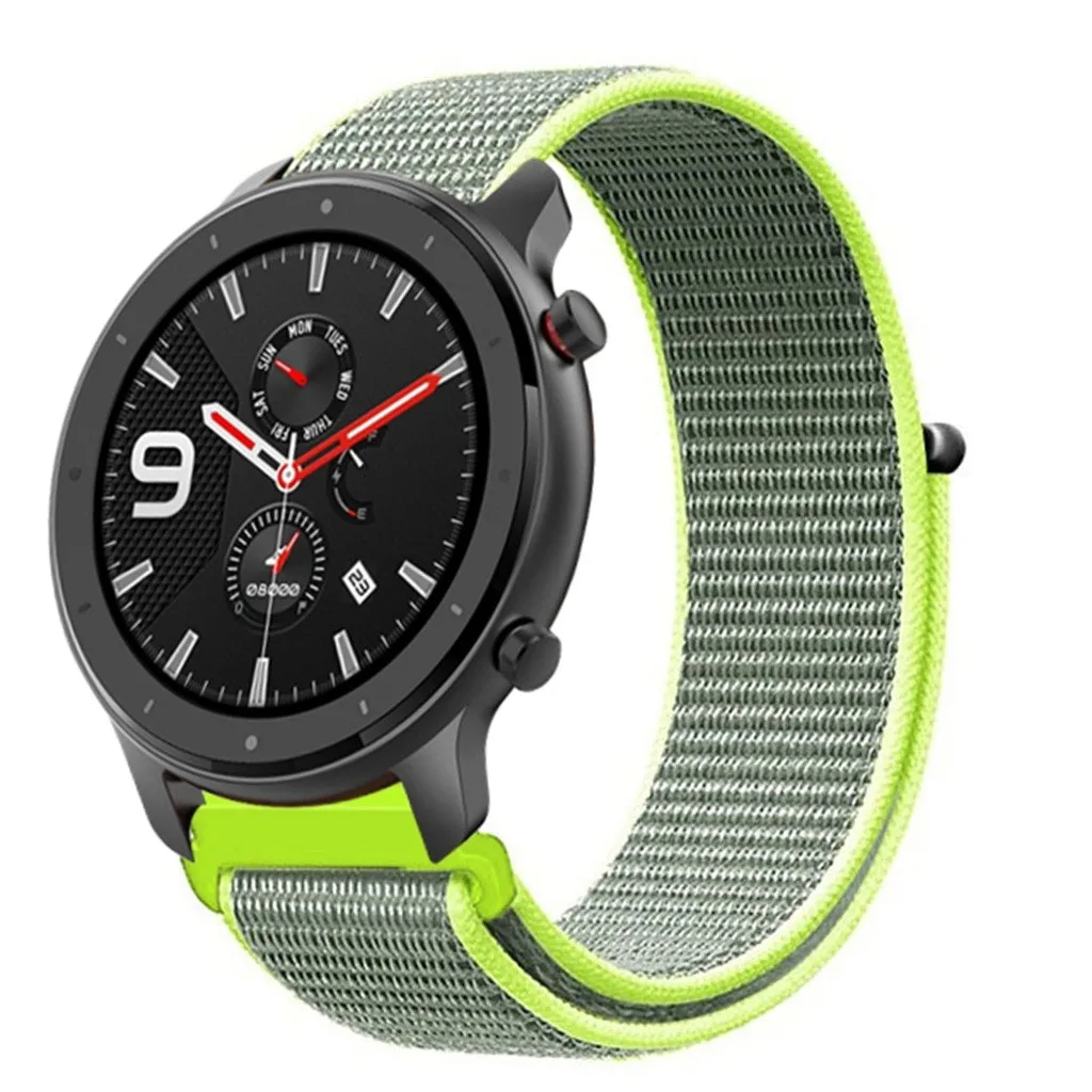 Ouhaobin нейлоновый тканевый ремешок для Xiaomi huami Amazfit GTR 47 мм Смарт-часы с заменой ремешка ремешок для Amazfit gtr 729#2