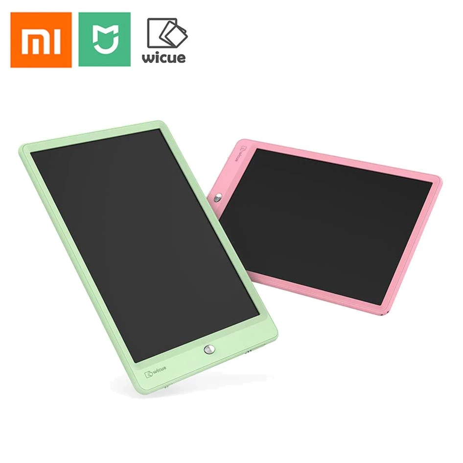New Xiaomi Mijia Wicue 10 Inch Kids LCD Handwriting Board Drawing Tablet Pad for Children Green& Pink Writing | Электроника