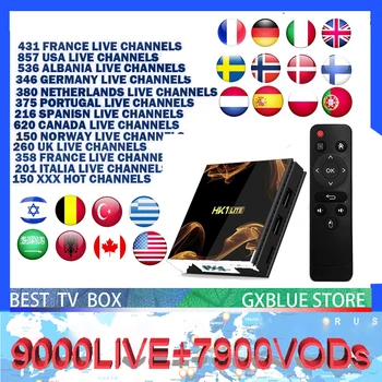 

HK1 Lite Android 9.0 RK3228A Quad Core 2.4G Wifi with 1 year ip tv 1800+ Live m3u 3000 vod belgium french dutch arabic IPTV