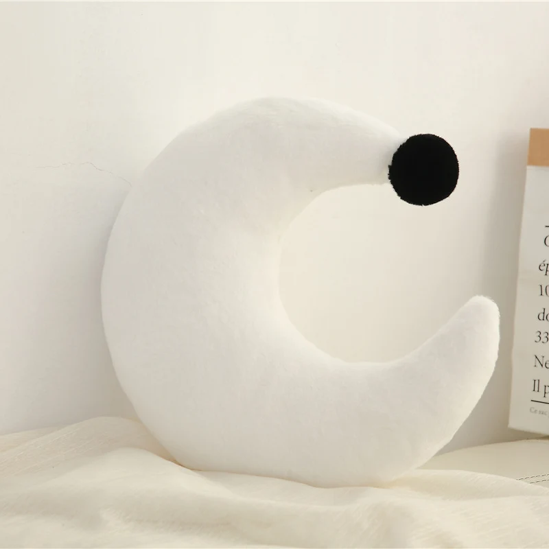 Nordic Style Crown Soft Cushion Fashion Simple Moon Stuffed Pillow Heart Shape as childrens' Gifts Five Star Back Cushion 