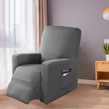 

Elastic Recliner Sofa Cover, Sofa Cover Anti-Slip Washable House Protection Cover for TV Armchair - Relaxing Armchair Gray
