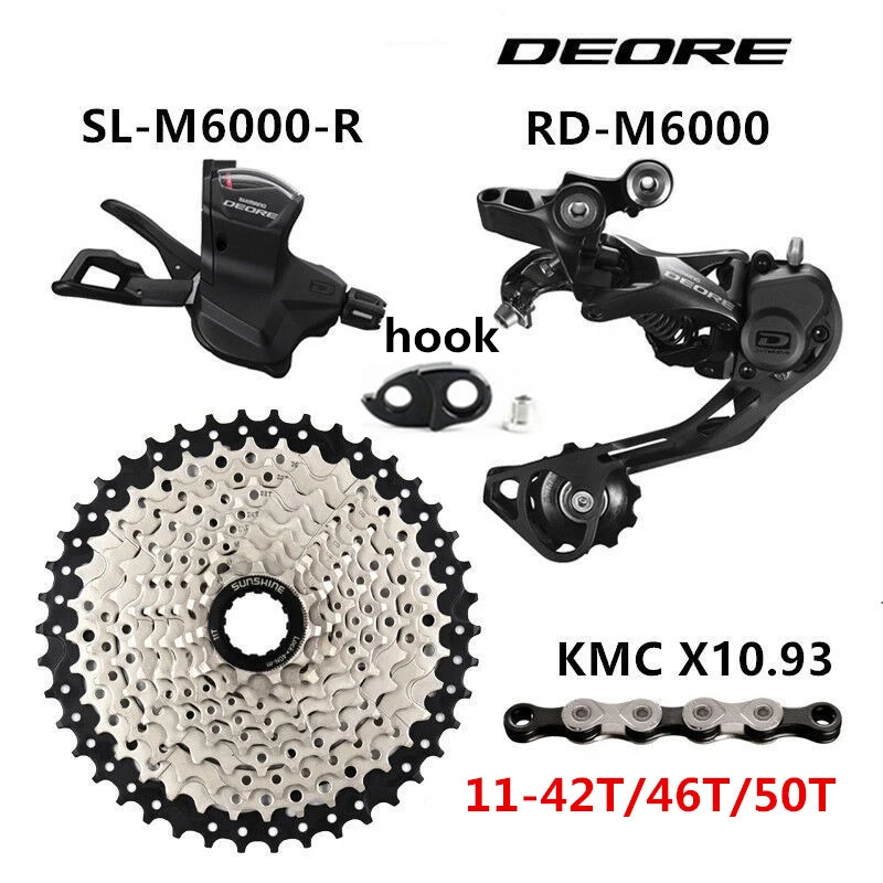 Набор компонентов Shimano DEORE M6000 для горного велосипеда 30 скоростей RD-M6000