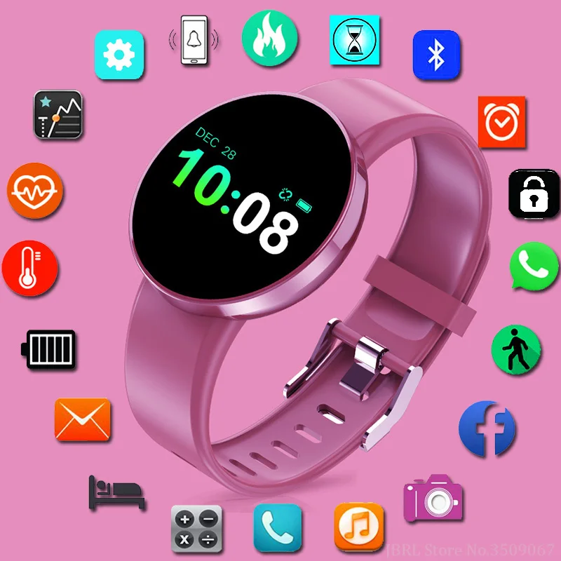 JBRL спортивный браслет новые часы фитнес трекер мужские наручные IP68