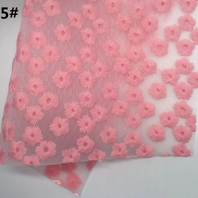 1 шт. 21X29 см стеганые цветы на сетке для изготовления луков LEOsyntheticoDIY T258A - Цвет: 5