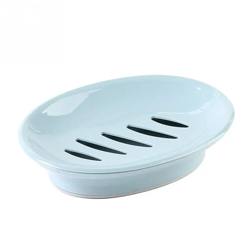 Bathroom Soap Dish Box Simple Design Double Layer Sponge Holder blue | Дом и сад