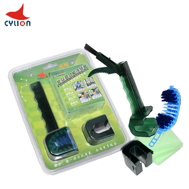 CYLION Portable Professional Bicycle Chain Cleaner Cycling Tyre Flywheel Brush Cleaner Bicicleta bike chain washing machine