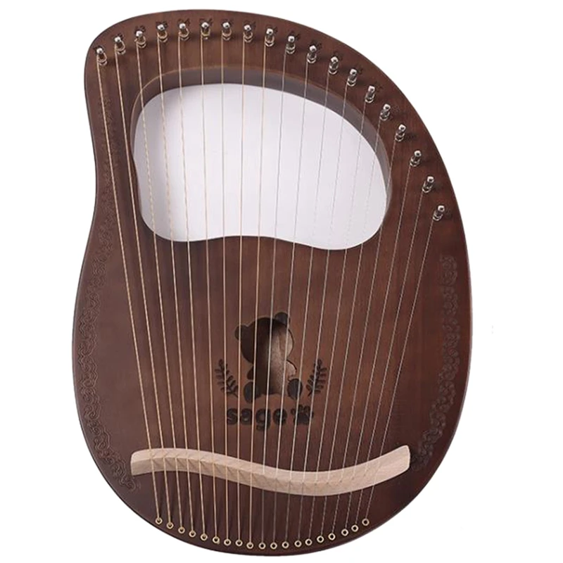 Lyre Harp 16 стрингов Heptachord красное дерево Lye с тюнинговым ключом для любителей музыки