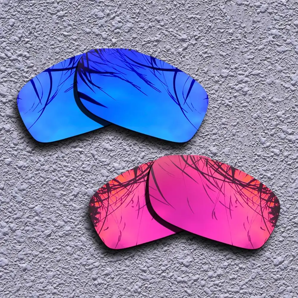 2 Pairs Polarized Replacement Lenses for Oakley Fives Squared Sunglasses- Multiple Choices - Цвет линз: Purple-Purple Red