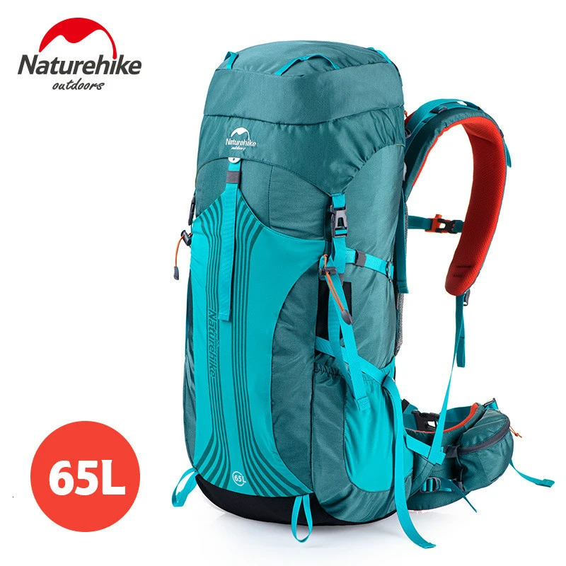 Naturehike Высокое качество открытый альпинистский рюкзак Кемпинг 65L 55L 45L большой емкости водонепроницаемый походные рюкзаки - Цвет: Blue 65L