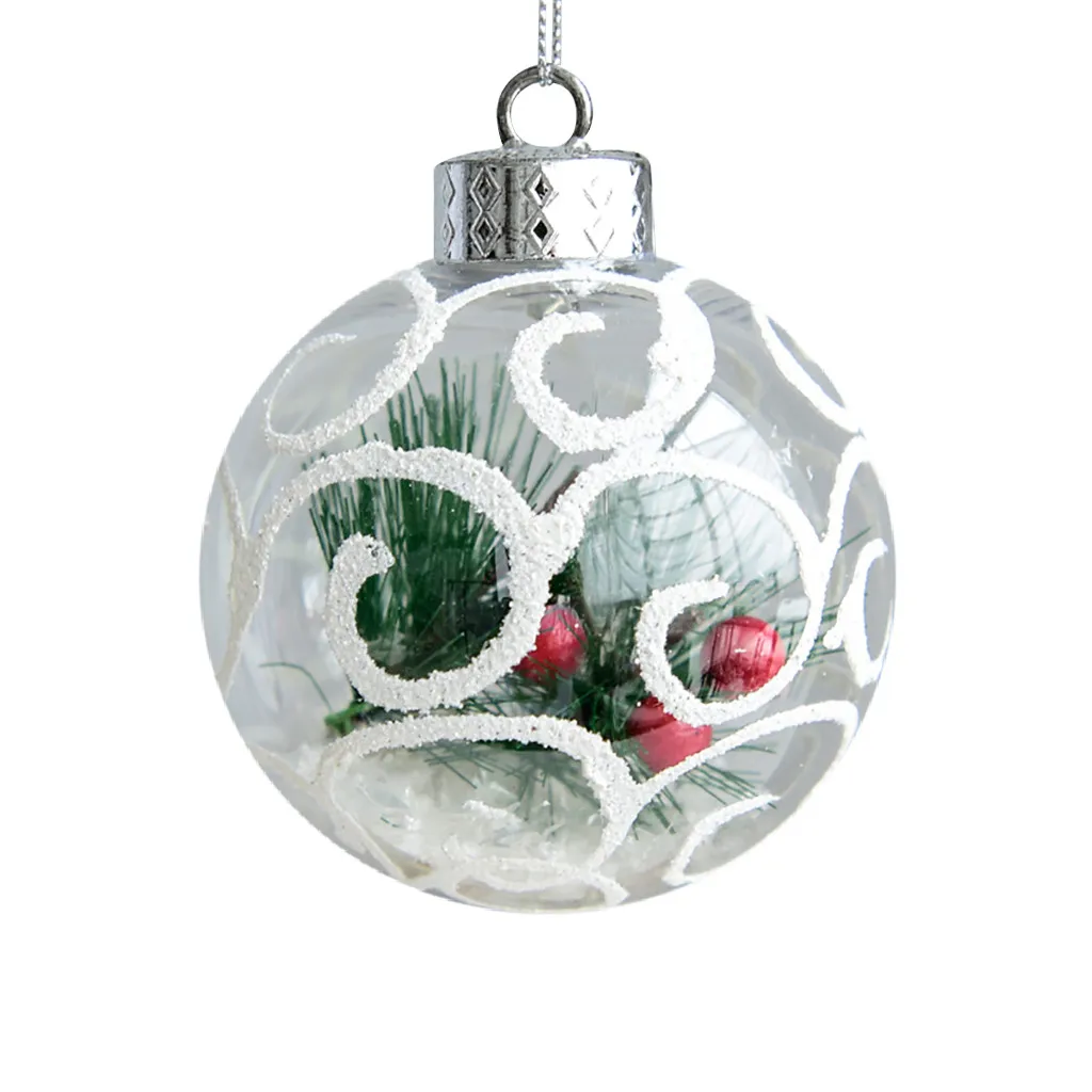 Товары, Рождественский шар, украшения для рождественской елки, декор для рождественского праздника, 8 см, аксессуары для украшения дома - Цвет: B