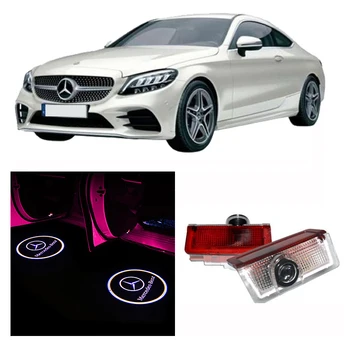 

1X Car Door LED Shadow Projector Courtesy Step Welcome Light Laser for Mercedes Benz A B C E ML GL Class 4MATIC W176 S212 Coupe