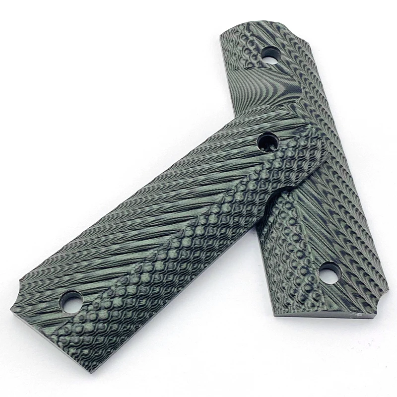 Apertos Remendo G10 Antiderrapante Apertos Táticas Personalizadas Pistola Apertos Cnc Material 1911 Acessórios Par 1911 - Image 3