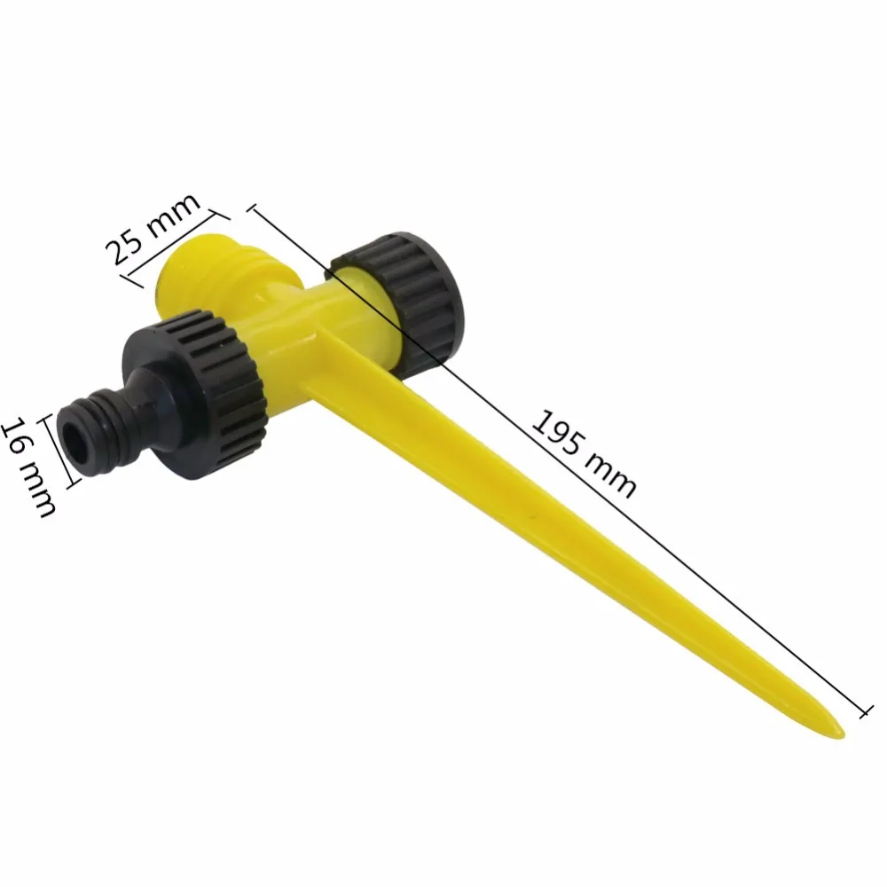 Irrigation Sprinklers 360 Degree Rotating Jet Sprinklers Double Outlet Rocker Nozzles 1/2" Male thread Garden Agriculture