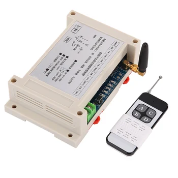 

Universal 433MHz Remote Control Switch DC 12V-48V 4 CH Relay Receiver + RF Controller Wireless Wireless Industrial Agricultural
