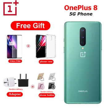 

2020New OnePlus 8 5G Mobile Phone Dual SIM 8G/12G RAM 128/256G ROM Snapdragon865 6.55" 48MP 4300mAh NFC Android 10.0 Smart Phone