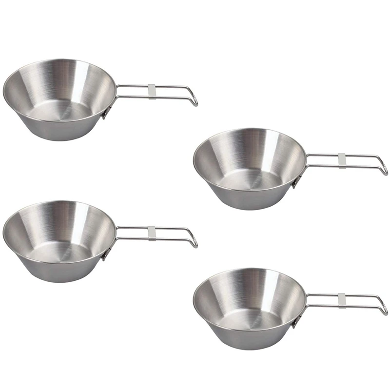 

ABUO-Foldable Stainless Steel Camping Bowl With Storage Bag - Outdoor Camping, Camping, Hiking, Picnic, Barbecue, Camping Portab