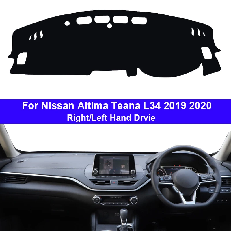 Накладка на приборную панель автомобиля, ковровое покрытие для Nissan Altima Teana L34 LHD RHD, автомобильный защитный коврик, Солнцезащитный коврик