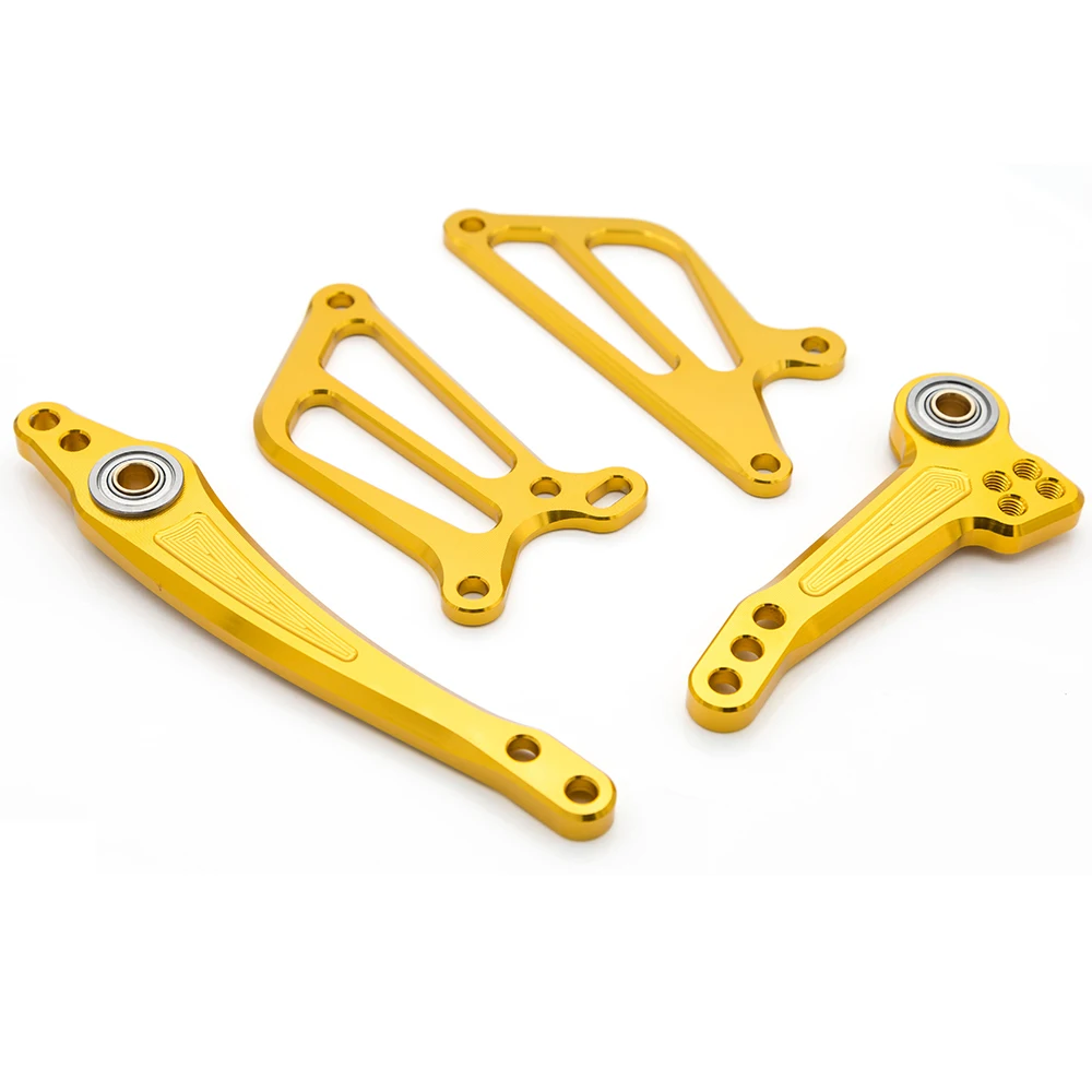 ForHonda CBR500R/400R/CB500F/400F 2013- CNC алюминиевый сплав Подножка для ног для мотоцикла педаль Rearset Часть Аксессуары - Цвет: Gold