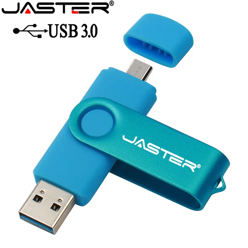 Флеш накопитель JASTER USB 3 0 OTG флеш для смартфонов Android 64 ГБ 32 16 8 металлический