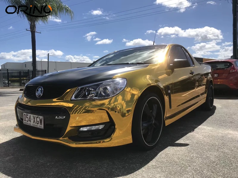 Gold Chrome Vinyl Wrap Sticker-9
