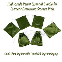 High-grade Velvet Essential Oil Bundle for Cosmetic Drawstring Storage Vials Small Cloth Bag Portable Travel Gift Bags Packaging