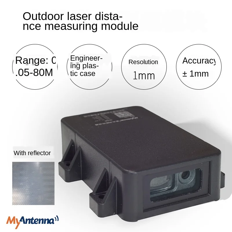 

Laser ranging sensor module high-precision obstacle avoidance industrial module 80 meters stable outdoor monitoring in the sun