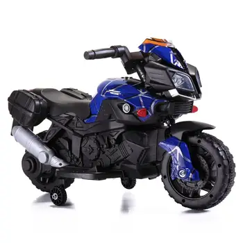 

6V Kids Ride On Cool Electric Motorcycle Driving Toy Car With Training Wheels Battery Powered Rechargeable For Boy Girls MBG0533