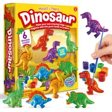

Graffiti Hand-painted Parent-child Interaction Educational Dinosaur Pattern Plaster Painting Mould for School
