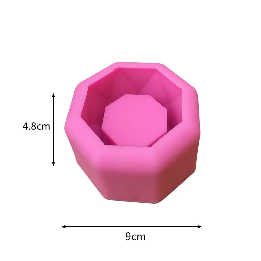 Ромбовидная креативная Геометрическая Полигональная бетонный цветочный горшок ваза офисное украшение глина "сделай сам" цементициевая силиконовая форма