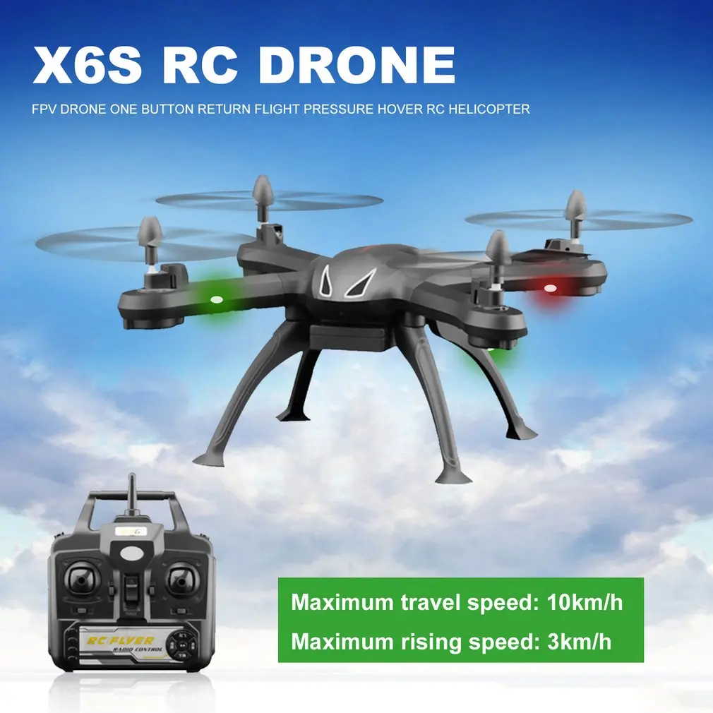 X6S Радиоуправляемый Дрон 4CH FPV Дрон одна кнопка возврата давления полета Hover RC вертолет Безголовый режим самолета